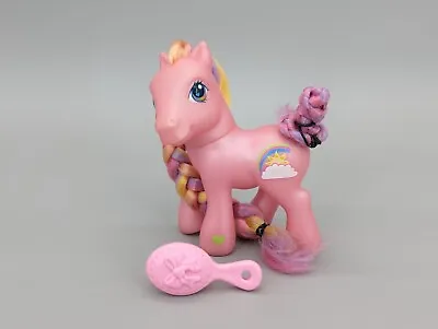 My Little Pony 2002 Magnetic Hoof Super Long Brushable Hair 5  Rainbow Flash • $13