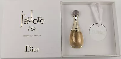 Dior J'Adore L'Or Essence De Parfum 3.5ml/0.12fl.oz. Mini Splash & Ceramic Charm • $39.95