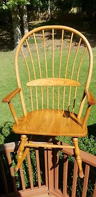 Virginia House Rocker Rocking Chair Rare Oak Vintage Comfortable Beautiful Heavy • $399.99
