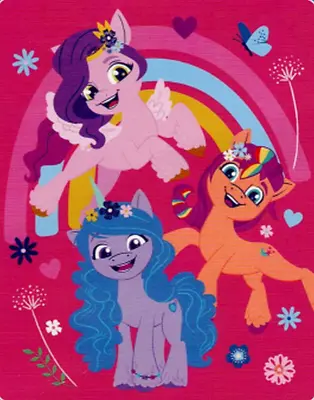 My Little Pony BFF Silk Touch Throw 40  X 50  Blanket Purple • $9.99