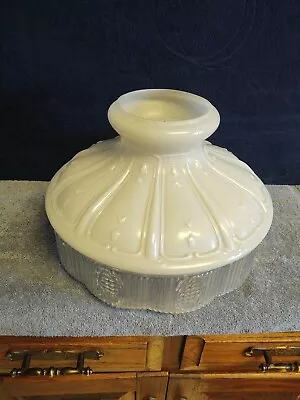 Vintage ALADDIN ORIGINAL GLASS LAMP SHADE  501-10  Frosted Top Ground Bottom • $89.99