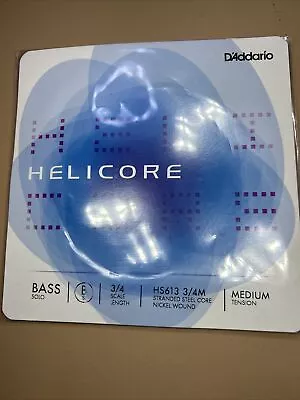 D'Addario Helicore Solo Bass Single B String 3/4 Scale Medium Tension • $29.99