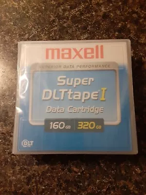 2 New Maxell 22921100 Super DLT Tape I 160 GB / 320 GB 1/2  Data Tape Cartridges • $20