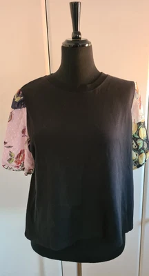 £7.50 • Buy Desigual T-shirt 3/4 Tropical Print Puff Sleeves 21WWTKDO2000L Size L