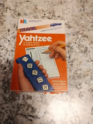 Vintage Milton Bradley's Travel Yahtzee • $2