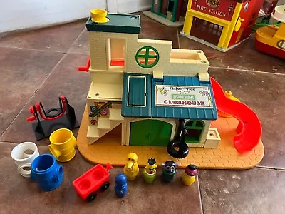 Vintage Fisher Price Little People Sesame Street Clubhouse • $69