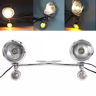 $69.99 • Buy For Yamaha V Star 650 950 1100 Custom Classic Passing Turn Signal Spot Light Bar