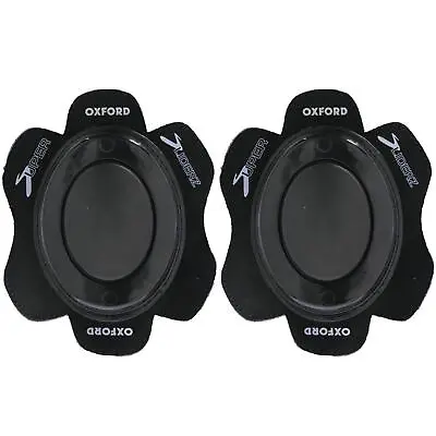 Oxford Rok Oval Motorcycle Knee Sliders Track Race Motorbike Knee Pads Black • $30.32