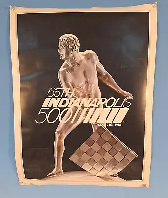 65th Annual Indianapolis 500 Racing Poster May 24th 1981 • $19.99