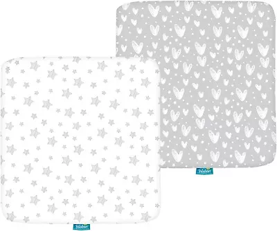 Pack N Play Mattress Fitted Sheets For Square Playard 100% Cotton 36 X36  2 Pack • $26.99