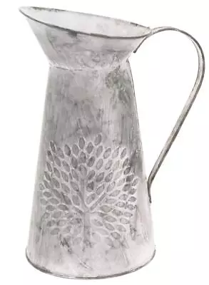 £2.99 • Buy Flower Jug Vase Planter Pot Mulberry Tree Galvanised Zinc Metal Garden Ornament