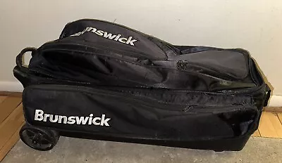 Brunswick 3 Ball Roller Bowling Bag Color Black • $79.99