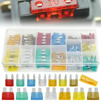 220 Pcs Blade Fuse Assortment Auto Car Truck Motorcycle Fuses Kit 5-30 AMP Set • $7.92