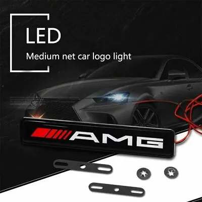 LED Light Emblem Front Grille Badge Illuminated Logo For Mercedes-Benz AMG W205 • $13.01