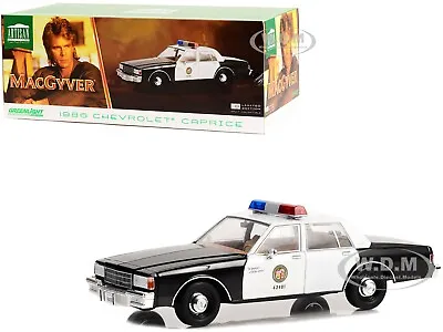 1986 Chevrolet Caprice Police Lapd  Macgyver  Tv Series 1/18 By Greenlight 19126 • $73.99