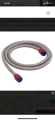$13 • Buy Spectre 19190 Steel Braided Line Vacuum Line Hose NOS New! Stainless Steel!!