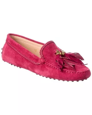 Tod’s  Gommino Tassel Suede Loafer Women's Pink  Size 38 • $150