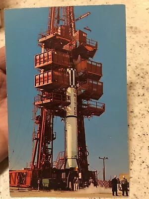 Vintage 1960's Post Card 'readying Of Launch Of NASA's Mercury Redstone' Space~ • $9.95