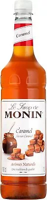 MONIN Premium Caramel Syrup 1L For Coffee And Cocktails. Vegan-Friendly... • £10.10