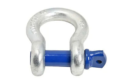 7/8  D Ring Bow Shackle Screw W Blue Pin Clevis Rigging Jeep Towing 6.5 Ton • $20.59