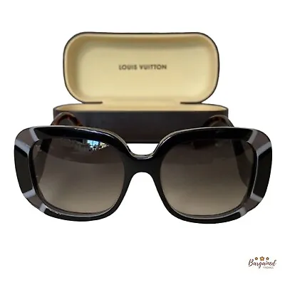 $445 • Buy Authentic LOUIS VUITTON Black Gradient Tint Anemone Sunglasses - Z0482W