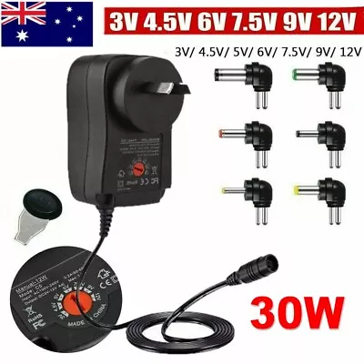 30W Universal Power Supply Adapter AC//DC 3V 4.5V 5V 6V 7.5V 9V 12V Adjustable • $18.96