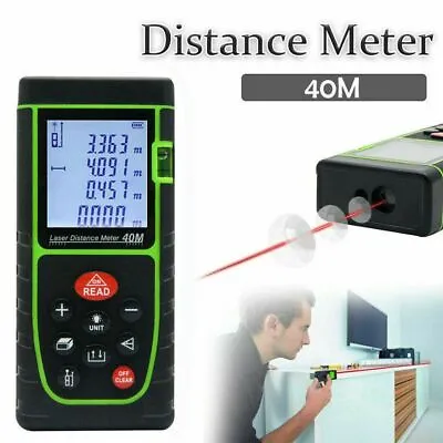 Measure Range Finder Laser Point Distance Meter Measure Handheld Diastimeter • £16.45