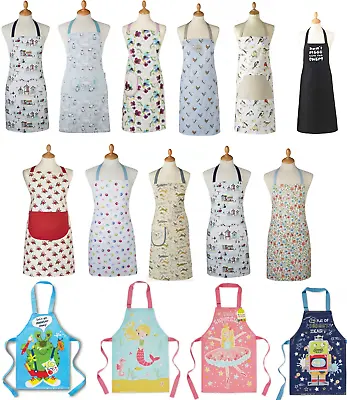 Premium Adults Boys/Girls Children Kitchen Apron With Front Pocket Wipeable NEW • £4.99