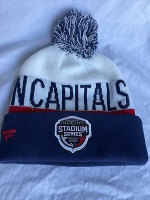 NWT NHL Washington Capitals Winter Knit Hat With Pom NEW! • $16.99