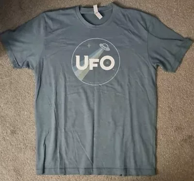 Harpoon Brewery Boston UFO Beer T-shirt  Blue - Men's Size L - USA Brewery Tee • £5