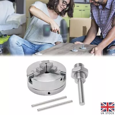 Z011 Metal 3 Jaws Manual Lathe Chuck Clamp Self-Centering Mini Drill Chuck Hot • £23.74