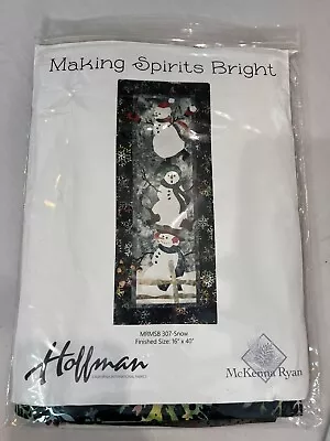 Making Spirits Bright McKenna Ryan Pine Needles 16x40” Quilt Kit & Pattern NEW • $49.95