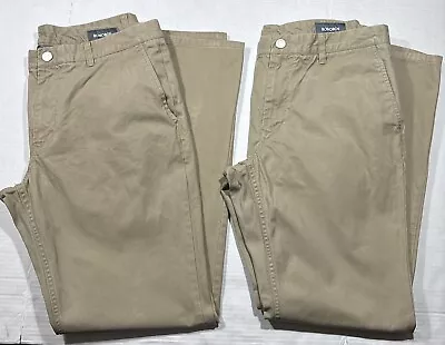 Lot Of 2 Bonobos Slim Khaki Pants Men’s 35x32 (see Notes) • $38.99