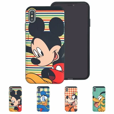 $41.24 • Buy DISNEY Grid Bumper Cover For IPhone 14 13 12 Pro Max Mini XS XR SE 8 7 Plus Case