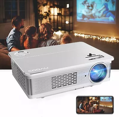 Outdoor Native 1080P LED Movie Projector 6800 Lumens Home Theatre Projector • $70.99