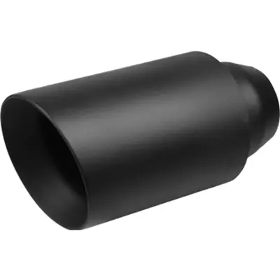 Redback Exhaust Tip 2.5  Inlet 3  Outlet Double Wall Matte Black • $51.99