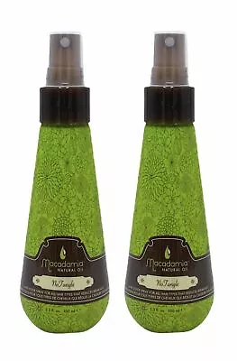 2 Pack Macadamia Natural Oil No Tangle Pre Styler Spray Hair 3.3 Oz Travel Size • $18.69