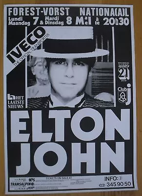 ELTON JOHN Original Concert Poster '84 • $39