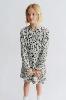 $9.99 • Buy Nwt Zara Textured Weave Floral Dress  White - Ref 1608/601 13-14 Girls