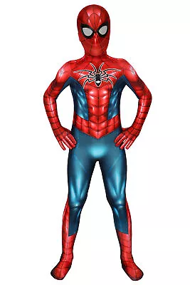 Spider Man PS4 Armor-MK IV Cosplay Costume Kid Child Jump-suit Body Costume • $38.95