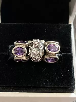 $105 • Buy Genuine Pandora Charm Bundle: Oval Lights Purple And Mermaid ALE -965