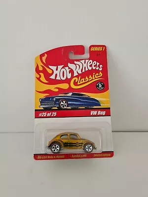 HOT WHEELS CLASSICS  VW BUG GOlD  SPECTRAFLAME PAINT SERIES 1 • $19.95