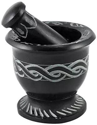 Celtic Knot Mortar & Pestle Set 3  Diameter & 2.5  High By New Age Imports Inc • $24.99