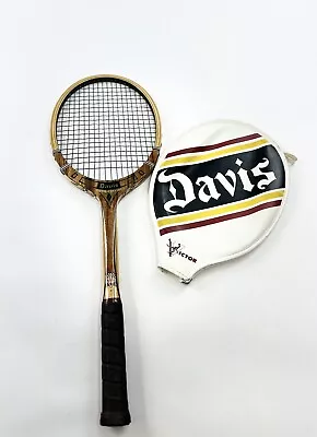 Vintage TAD DAVIS Tennis Racket Adult 5L Wooden Imperial Deluxe Antique Display • $58.85