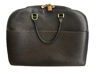 Louis Vuitton Epi Black Sorbonne School Business Laptop Briefcase Authentic • $595