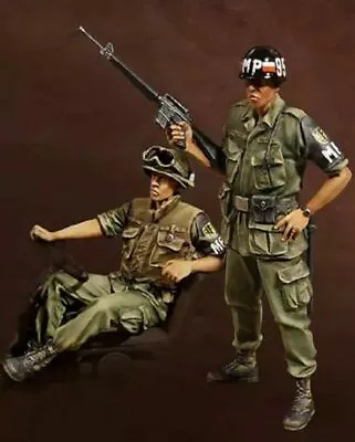 $17.99 • Buy 1/35 Resin Figure Model Kit Vietnam War US Soldiers Military Police MP Unpainted