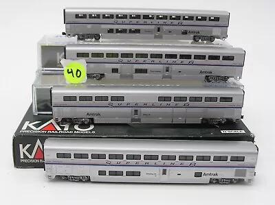 N-Scale Model Train - Amtrak Superliner Passenger Phase IV Set A - JT • $125