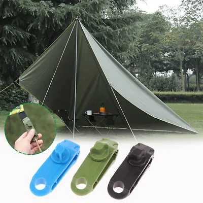 $2.24 • Buy Tent Tarp Clips Outdoor Camping Hiking Tent Canopy Clamp Tarp Canvas Clip FL