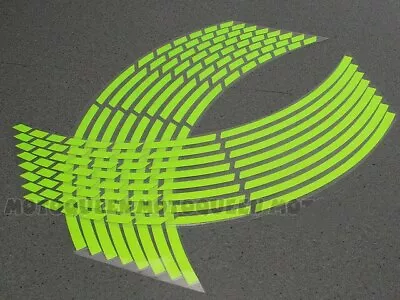 1Set  Car Wheel Tire Stickers Strips Reflective Rim Tape Motorcycle Bike Decals • $6.90