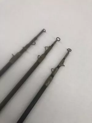 (3) Vintage Fly Spinning Telescopic Steel Fishing Rods • $49.99